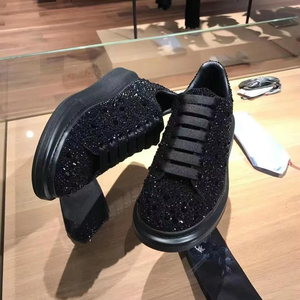 Top-quality luxury brand diamond-studded casual <b>shoes</b>, black thick-soled anti-slip walking <b>shoes</b>, for both men and women - Product Image 4