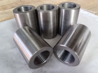 Raccord de barre en acier au carbone durable à filetage métrique avec bouchon en plastique pour la construction de bâtiments de bureaux