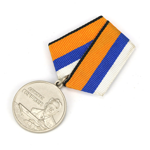 Campione gratuito del produttore logo personalizzato incisione in metallo vuoto 3d smalto morbido premio medaglia d'onore con nastro - Product Image 5