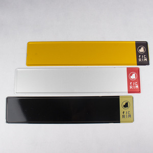 Doppel- & Einlagige Aluminium-Nummernschilder Gelb-Weiß Reflektierend EU-Größe Blanko-Nummernschild Kfz-Kennzeichen mit Prägung - Product Image 6
