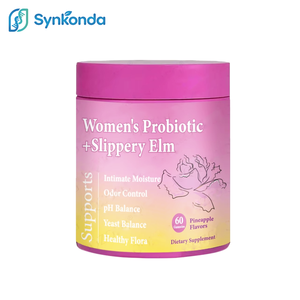 महिलाओं के वयस्क प्रोबायोटिक स्लाइppery 60 कार्बनिक ग्लूटेन-मुक्त गुम्मस अनानास स्वाद आहार पूरक प्रतिरक्षा गंध में सुधार करता है - Product Image 1