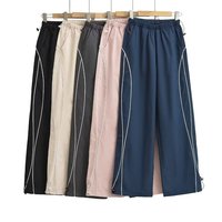 Pantalones Deportivos de Pierna Recta de Secado Rápido para Mujer con Logotipo Personalizado, Pantalones Casuales Ligeros con Cordón para Correr, Hacer Ejercicio y Gimnasio