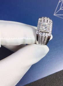 High on Demand Moissanite Diamond <b>Ring</b> for <b>Men</b> Perfect for Weddings Engagements and Gifts Available In Bulk Quantity - Product Image 4