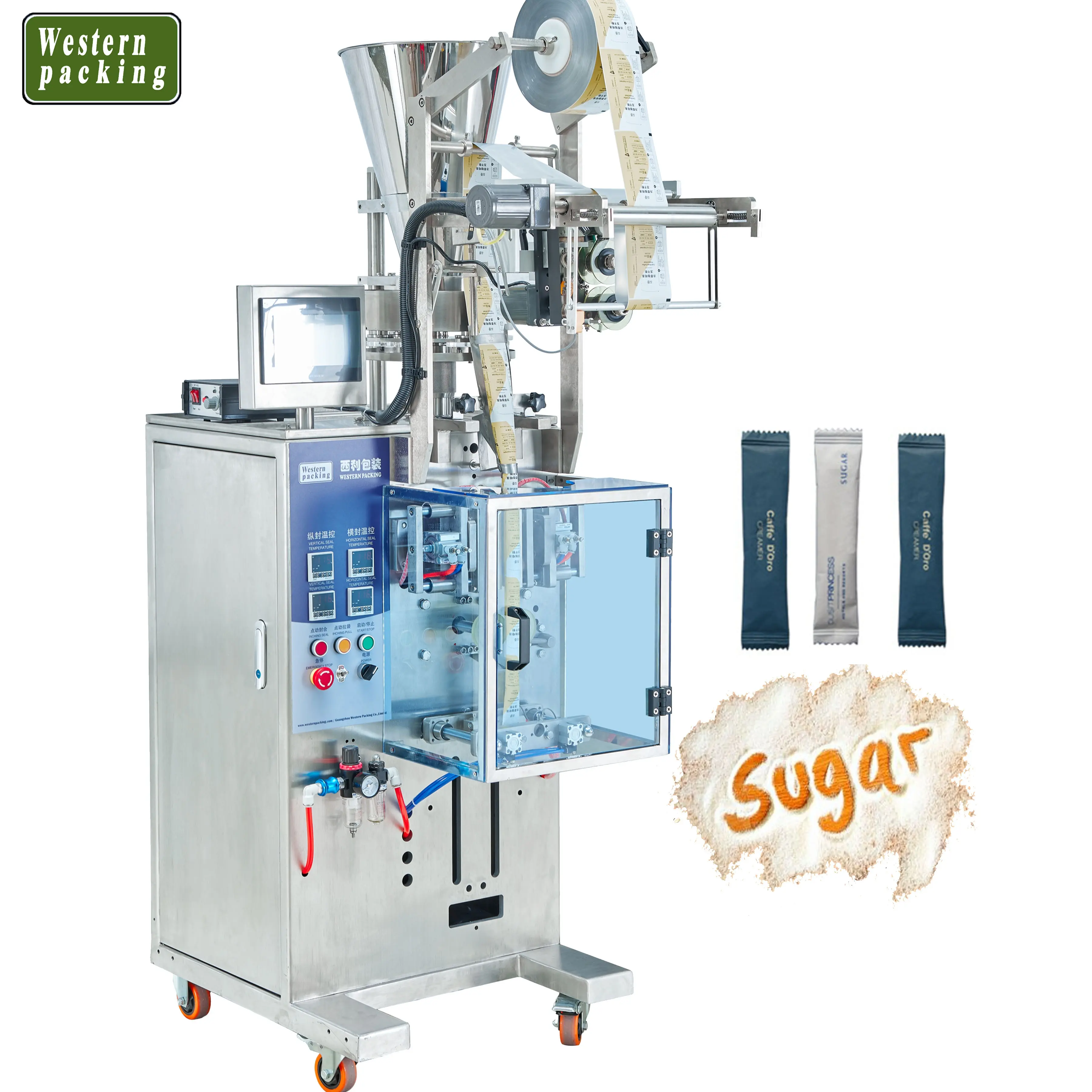 Máquina de embalagem do saquinho de açúcar, alta velocidade, máquina de embalagem do açúcar do granel