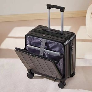 Maleta de carcasa dura de 18 pulgadas con portavasos, Maleta multifuncional para estudiantes femeninas, nueva maleta con carro de embarque, maleta para hombre - Product Image 6