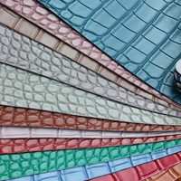 Simili cuir PVC synthétique 3D motif crocodile 1,0 mm, prêt à être expédié, imperméable, pour sacs à main, canapés, bagages, chaises, chaussures, rembourrage