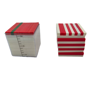 Bloques de construcción de conteo de matemáticas, centímetros cúbicos, decímetros, unidad de capacidad de volumen, demostración, material didáctico de matemáticas - Product Image 1