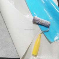 Tapis de protection en polyester adhésif, réutilisable pour la peinture intérieure, le travail du bois et la protection des meubles
