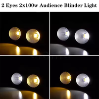 AOPU 200W WW et CW Par Can Projecteur de Scène DMX 2 Yeux LED COB Blinder