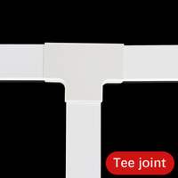 Gaine de câbles en PVC avec coudes et té pour le câblage en angle