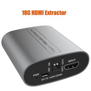 ตัวแยกสาย HDMI EARC 18Gbps,เสียงแบบวนลูป4K/60Hz สำหรับลำโพงซาวด์บาร์แอมพลิฟายเออร์ - Product Image 5