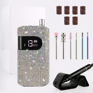 Perceuse à ongles électrique sans fil rechargeable, faible bruit, acier inoxydable, lime électrique portable pour manucure professionnelle - Product Image 2