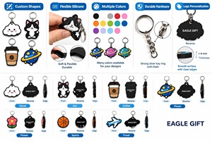 Durable High Quality Personalized Custom Silicone Rubber Keyring Cartoon Silicone Keychain <b>for</b> Promotion - Product Image 3
