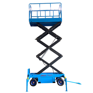 500 ק "ג 4-18 מ 'מיני ידני נייד מספריים להרים מתיחה הידראולי הרמת פלטפורמה טלסקופית - Product Image 1