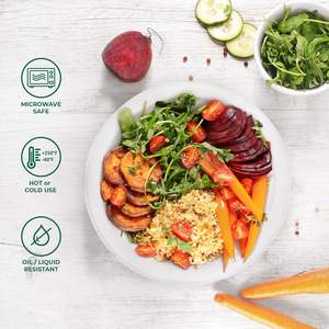 Wins Flying Prix d'usine Biodégradable Compostable Jetable 32 Oz Hexagonal Sugarcane Bagasse Saladier Bowl - Product Image 5