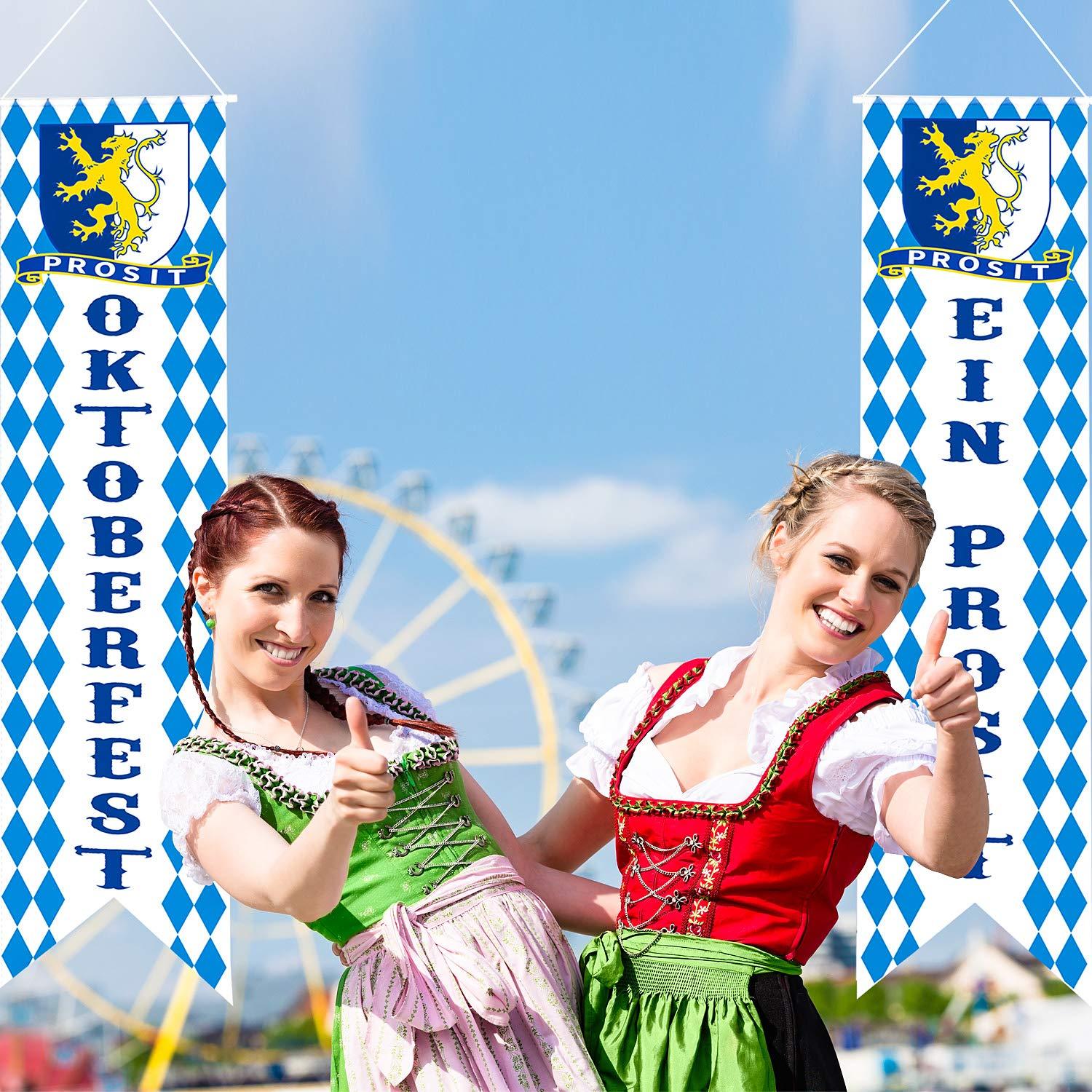 6er Pack Bayern-Flaggen Girlande – 10 Meter Oktoberfest Deko Für Bierfest & Mottoparty | Wasserdicht & Lange Haltbar