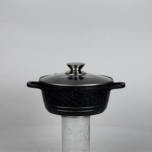 Set di Pentole in Alluminio Pressofuso Antiaderente Effetto Granito 20-24-28-<span class=keywords><strong>32cm</strong></span>, Grandi Pentole per Zuppe per Ristoranti, Set di Pentole per Cottura a Induzione - Product Image 6