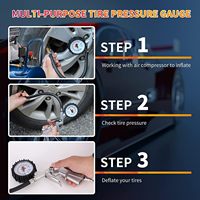 Jauge de pression de gonfleur de pneu analogique numérique pour vélo moto voiture