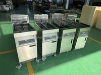 Friteuse commerciale autoportante en acier inoxydable de grande capacité 28L/56L Friteuse électrique à copeaux robustes Vente en gros