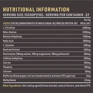 Polvo Pre-Entrenamiento OEM al por Mayor para Apoyo Deportivo, Creatina Monohidrato, Pre-Entrenamiento para Adultos - Product Image 5