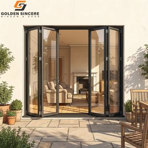 Puerta Plegable de Vidrio Tipo Acordeón de Aluminio GS para Villas Modernas de Lujo - Product Image 6