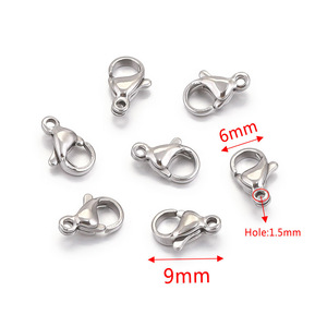 Bán Hot thép không gỉ lớn tôm hùm móc móc nối vòng đeo tay tự làm đồ trang sức làm thủ công Claw móc phụ kiện nguồn cung cấp - Product Image 6