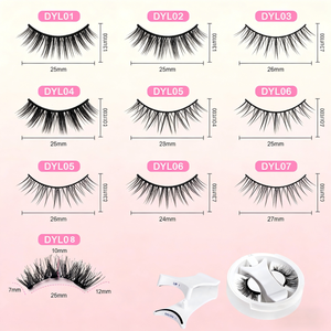 <span class=keywords><strong>Cils</strong></span> magnétiques sans colle, faits à la main, légers, aspect naturel 3D, réutilisables, faciles à porter, applicateur de <span class=keywords><strong>cils</strong></span> magnétiques - Product Image 4