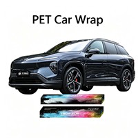 Vinilo Adhesivo para Automóviles de Color Azul Estrella Metálico Brillante, Película Protectora para Automóviles PET, Resistente a los Arañazos, Impermeable, Autoadhesiva