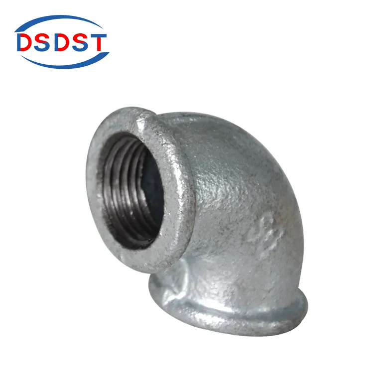 Wholesale Galvanised Fitting Gi Pipe Fittings factory 1 Inch thread Elbow 90 degree 45 degree beaded