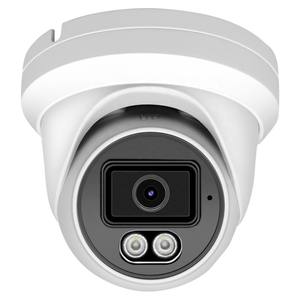 双灯4K 8MP CMOS传感器Hik兼容全彩圆顶网络摄像机闭路电视彩色vu运动检测固定镜头防破坏 - Product Image 1
