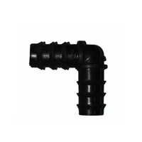 Codo de riego por goteo de calidad Super Premium, Conector de larga duración con codo de plástico duradero para usos en jardines agrícolas