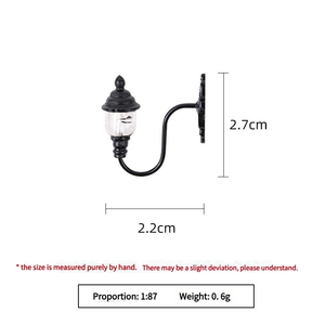 LED luce di plastica in miniatura forniture immobiliari 3D modelli architettonici stampati in resina modello di palo della luce - Product Image 4