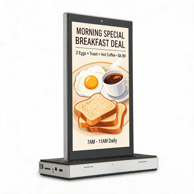 10.1 Inch Android Dual Screen All in One Desktop Touch Tablet Kiosk 4G WiFi POE Restaurant Self Ordering Terminal LCD Display