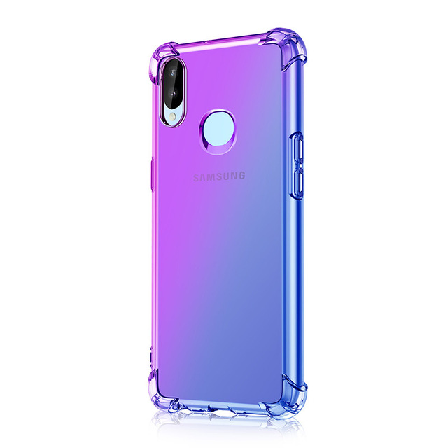 For Samsung A10 A20 A32 5G Shockproof Slim Grip Gradient Color Change Coque Back Phone Case for Samsung Galaxy A40 Case Cover