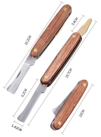 Offre Spéciale manche en bois pliable jardin greffage Cutter couteau élagage semis arbre Double tête greffage couteau