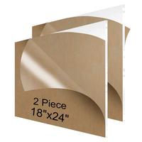 18 "x 24" Feuille de fonte acrylique transparente personnalisée 3 mm 2 mm 1 mm pour rouge vert bleu clair or paillettes verre coloré pour découpe laser