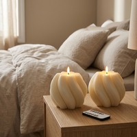 Bougies LED sans flamme rechargeables par USB avec télécommande IR et fonction minuterie, effet flamme vacillante ambrée, autoportantes, pour décoration de mariage et de maison