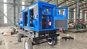 Machine de soudage laser mobile portable 50 kW 60 kW 100 kW sur remorque avec 4 postes, moteur Weichai, machine à souder, générateur diesel - Product Image 3