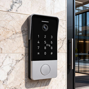 Sonnette de porte intelligente Hiwink pour iOS et Android, écran tactile, acier inoxydable, interphone <span class=keywords><strong>vidéo</strong></span> WiFi extérieur, détection de mouvement - Product Image 1