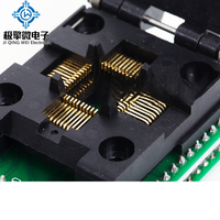 JQW QFP44 LQFP44 TQFP44 Ke DIP44 Programmer Adapter Socket ZIF OpenTop 0.8Mm Pitch untuk XGecu T48/T76 ATmega AVR Harga Asli