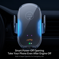 Chargeur de voiture sans fil 15W |   Pince électrique à détection automatique |   360 °   Support de ventilation rotatif à un clic |   Support de charge rapide en alliage G16