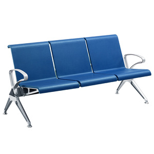 Silla de Espera Yijiahao con Reposabrazos Triangulares de Aleación de Aluminio y Asiento de PU para Uso en Exteriores, Hospitales, Escuelas y Aeropuertos - Product Image 3