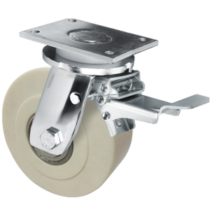 Super <span class=keywords><strong>Heavy</strong></span> <span class=keywords><strong>Duty</strong></span> 2, 5-3 Tonnen Rollen 6 ''8'' 10 ''Bearbeitetes hoch tragendes Nylon rad 150/200/250mm Extra schwenkbares Lenkrad - Product Image 1