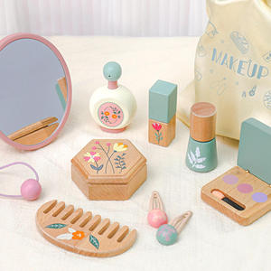 Juego de Maquillaje de Madera para Niñas, Bolsa de Disfraces, Regalo de Cumpleaños, Juguete Educativo de Maquillaje de Madera para Niños, Dropshipping Shopify Fulfillment - Product Image 3