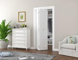 Set perangkat keras pintu lemari lipat dua Interior, pintu geser lipat - Product Image 3