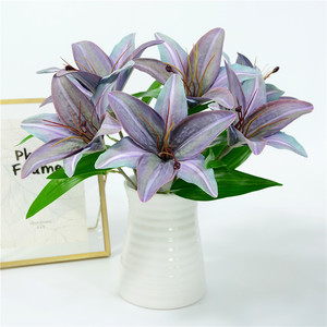 Flor Artificial, Lirio de Seda de Nuevo Diseño, en Oferta, para Decoración de Bodas, Hogar, Jardín, <span class=keywords><strong>Restaurante</strong></span>, Lirio de Tallo Único - Product Image 4