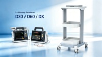 Chariot de défibrillateur CORITON RS008 pour défibrillateurs Mindray BeneHeart D30 D60 DX, chariot pour défibrillateurs médicaux