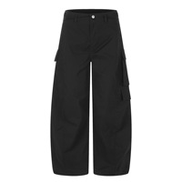 Pantalon de travail décontracté 11KN style américain vintage, coupe ample, streetwear, patchwork déstructuré, silhouette tendance
