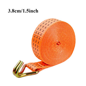 Cinghia di Fissaggio con Gancio a J Personalizzabile 25mm-100mm 1-10t, Cinghia in Poliestere per Carichi Pesanti, Cinghia con Fibbia a <span class=keywords><strong>Cricchetto</strong></span> per Camion e Auto - Product Image 3