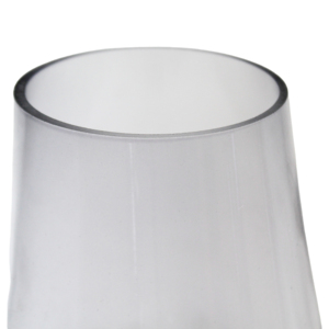 Vaso in vetro con base in metallo, vaso contemporaneo per centrotavola, elemento decorativo moderno per l'arredamento del soggiorno - Product Image 3